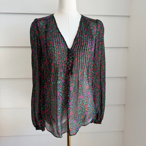 Veronica Beard Tops - Veronica Beard Ashlynn Floral Silk Blouse size 6
